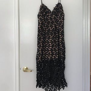 Bardot Black Venetian Lace Dress